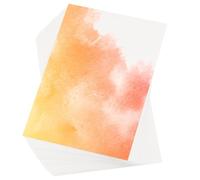 PATIKIL 100 Pcs Pure Cotton Watercolor Paper 140lb/300 GSM Water Coloring Paint Paper for Art Painting Watercolor Drawing Artist, 8x12 Inch