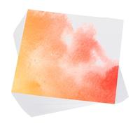 PATIKIL 100 Pcs Pure Cotton Watercolor Paper 140lb/300 GSM Water Coloring Paint Paper for Art Painting Watercolor Drawing Artist, 8x8 Inch