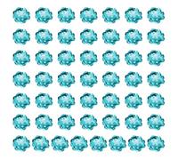 PATIKIL 100 Pcs Sequin Bead Flowers Patches, 0.8"/2cm Flowers Applique with Crystal Beaded Sew on Cloth Patch for Dress Garment Shoes Bags Accessory DIY Clothes Craft, Blue