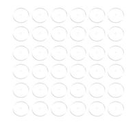PATIKIL 100 Pcs Silicone Earring Back Stoppers, 7 mm Clear Disc Pads Stabilizer Earlobe Support Patches Non Pull Piercing for Studs, Heavy Earring