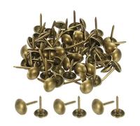 PATIKIL 100 Pcs Upholstery Tacks 0.39" x 1/4" Head Dia Vintage Thumb Nails Pins Round Head Metal Push Tack Pin for DIY Furniture Sofa Chair Decor