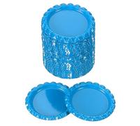 PATIKIL 100 Pieces Bottle Caps for Crafts, 1 Inch Decorative Double Sides Printed Flat Bottle Caps Bulk for DIY Pendants Scrapbooks Badge, Light Blue