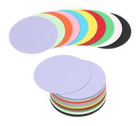 PATIKIL 100 Sheet Circle Card Stock, 2 Inch Round Cutouts Paper Thick Cardstock Coaster for DIY Craft Projects Printing Supplies Bulletin Board Decor, Multicolor
