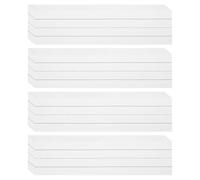 PATIKIL 100 Sheets Ruled Sentence Strips, 3" x 12" Cardstock 250GSM Writing Paper Black Lined Sentence Strips for Teachers Classrooms Offices Homes, White