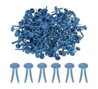PATIKIL 1000 PCS Paper Brass Fasteners Split Pins Pastel Mini Metal Brads Round Head Plated Fastener for Craft Art Scrapbooking DIY Supplies, Dark Blue, 5 x 9 mm