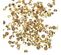 PATIKIL 10000 Pieces Clear Acrylic Diamonds Vase Fillers 4mm Wedding Table Scatter Crystals Diamond Fake Confetti Gems for Party Wedding Decor Photography Props, Gold