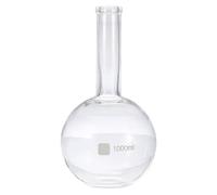 PATIKIL 1000ml Boiling Flask, 3.3 Borosilicate Glass Single Neck Flat Bottom Flask with 24/40 Standard Taper Outer Joint for Laboratory, Clear