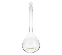 PATIKIL 1000ml Volumetric Flask,3.3 Borosilicate Glass Graduated Volumetric Measuring Flask with Glass Stopper Tolerance 0.8ml for Lab Experiment, Clear