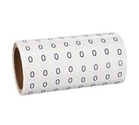PATIKIL 1000pcs 0.4" Number Stickers, Mini Number 0 Sticker Numbers Labels Round Small Vinyl Self Adhesive Label Circle Decals 1 Roll Dots for Photo Album Poster Organize Inventory, Black