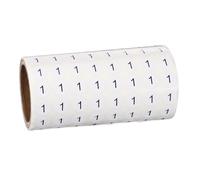 PATIKIL 1000pcs 0.4" Number Stickers, Mini Number 1 Sticker Numbers Labels Round Small Vinyl Self Adhesive Label Circle Decals 1 Roll Dots for Photo Album Poster Organize Inventory, Black
