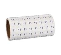 PATIKIL 1000pcs 0.4" Number Stickers, Mini Number 11 Sticker Numbers Labels Round Small Vinyl Self Adhesive Label Circle Decals 1 Roll Dots for Photo Album Poster Organize Inventory, Black