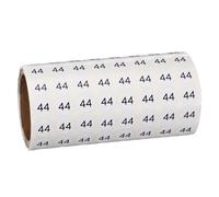 PATIKIL 1000pcs 0.4" Number Stickers, Mini Number 44 Sticker Numbers Labels Round Small Vinyl Self Adhesive Label Circle Decals 1 Roll Dots for Photo Album Poster Organize Inventory, Black