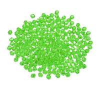 PATIKIL 1000pcs 4mm Bicone Glass Crystal Beads, Faceted Glass Spacer Beads for Jewelry Making Bracelet Necklace Earrings DIY Suncatcher Craft, Grass Green