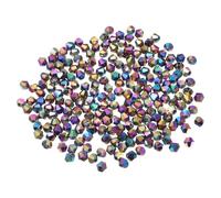 PATIKIL 1000pcs 4mm Bicone Glass Crystal Beads, Faceted Glass Spacer Beads for Jewelry Making Bracelet Necklace Earrings DIY Suncatcher Craft, Colorful