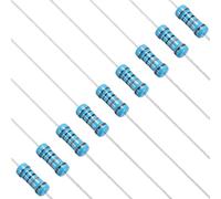 PATIKIL 100K Ohm Resistor, 50Pcs 1W Metal Film Fixed Resistor Kit 1% Tolerance Multiple Values of Resistance Optional for DIY Electronics Projects Computer TV Circuit Board