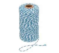 PATIKIL 100m Butcher String Twine, 2mm Cotton Bakers Decorative Twine String Rope Cord for Gift Wrapping Arts Crafts Party Kitchen Gardening, Blue White