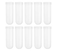 PATIKIL 100ML Plastic Centrifuge Tubes, 10 Pcs Round Bottom Centrifuge Tube with Screw Caps and Graduated Marks Writing Area for Laboratory Liquid, Clear