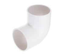 PATIKIL 100mm OD Elbow 90 Degree Duct Connector, PVC Plastic Dryer Hose Connector Pipe Fitting Adapter Coupling for Vent Hose or Straight Pipe Systems DIY, White