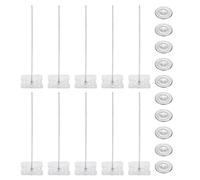 PATIKIL 100mm Perforated Insulation Pins with Round Washer,50 Sets 2in Insulating Nails Wall Plug for Fixing Foam Boards to Wall or Ceiling