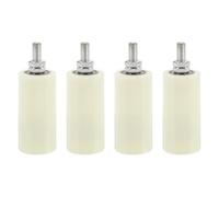 PATIKIL 100mmx50mm Slide Gate Guide Roller, 2Set Adjustable Nylon Rollers for Sliding Rolling Gate of Balconies Bedrooms Bathrooms Shops Industry, White