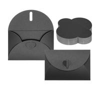 PATIKIL 100Pack Small Gift Cards Envelopes, Heart Clasp Black Mini Card Envelopes for Business Card Easter Wedding Greeting Graduation Party Invitation, 4X3 Inches