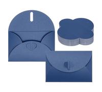 PATIKIL 100Pack Small Gift Cards Envelopes, Heart Clasp Dark Blue Mini Card Envelopes for Business Card Easter Wedding Greeting Graduation Party Invitation, 4X3 Inches