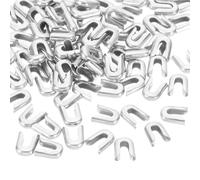 PATIKIL 100Pcs 5mm 3/16inch Width Spiral Boning Tips for Sewing, 304 Stainless Steel Corset Boning Tips Covers End Cap for Costume Bridal Dress, Silver Tone