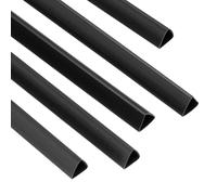 PATIKIL 100Pcs Binding Bars, 10mm Binding Bars Slide Grip 70 Sheets Capacity A4 Size Report Binder Triangle Presentation Binder for Report Cover Resume, Black