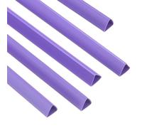 PATIKIL 100Pcs Binding Bars, 10mm Binding Bars Slide Grip 70 Sheets Capacity A4 Size Report Binder Triangle Presentation Binder for Report Cover Resume, Purple