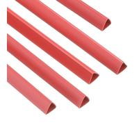PATIKIL 100Pcs Binding Bars, 10mm Binding Bars Slide Grip 70 Sheets Capacity A4 Size Report Binder Triangle Presentation Binder for Report Cover Resume, Red