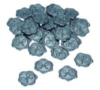 PATIKIL 100Pcs Bow Wax Seal Stickers, Butterfly Knot Embossed Self Adhesive Backed Envelopes Seal Sticker Accessories for Wedding Invitation Letter Birthday Party Gift, Blue