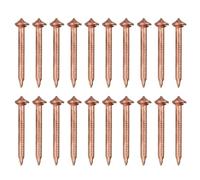 PATIKIL 100pcs CD Weld Pins, 30mm Insulation Weld Pins Stud Welder Pins Insulation Copper Nails Welding Nails for Repair Boat Self Locking Washer