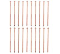 PATIKIL 100pcs CD Weld Pins, 80mm Insulation Weld Pins Stud Welder Pins Insulation Copper Nails Welding Nails for Repair Boat Self Locking Washer