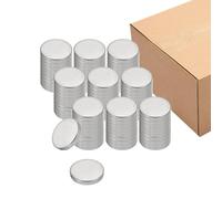 PATIKIL 100Pcs Metal Stamping Blanks, 10mm Round Stamping Name Tags 304 Stainless Steel Blanks Metal Plate Disc for Laser Engraving Stamping Dog Tags Keychain Making, 10x2.7mm