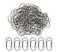 PATIKIL 100pcs Paper Clip, Mini Shape Paper Clip Small Cute Rust-Proof Metal Strong Durable Bulk for Office Home Rust-Proof Metal Strong Durable Bulk for Office Home, 15mm, Black Nickel