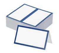 PATIKIL 100Pcs Table Place Cards, 3.5 x 2 Inches Blank Name Place Cards for Table Setting Wedding Reception Buffet, Dark Blue