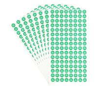 PATIKIL 1024Pcs QC Pass Stickers, 0.4 Inch Adhesive Inventory Quality Control Stickers Round QC Approval Labels, White/Green