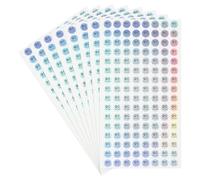 PATIKIL 1024Pcs QC Pass Stickers, 0.4 Inch Adhesive Inventory Quality Control Stickers Round QC Approval Labels, Laser