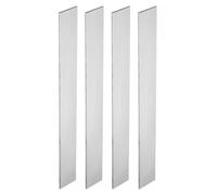 PATIKIL 1095 Steel Flat Bar, 4 Pcs 12" x 1 1/2" x 1/8" Knife Making Steel Iron Stock for Forging Blade Knife Sword Chopper