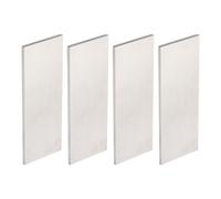 PATIKIL 1095 Steel Flat Bar, 4 Pcs 4" x 1 1/2" x 1/8" Knife Making Steel Iron Stock for Forging Blade Knife Sword