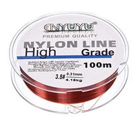 PATIKIL 109Yard/328FT Nylon Fishing Line, 10Lb Monofilament String Wire Fluorocarbon Coated for DIY Craft Hanging Decoration, Wine Red