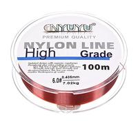 PATIKIL 109Yard/328FT Nylon Fishing Line, 16Lb Monofilament String Wire Fluorocarbon Coated for DIY Craft Hanging Decoration, Wine Red