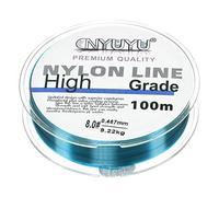 PATIKIL 109Yard/328FT Nylon Fishing Line, 20Lb Monofilament String Wire Fluorocarbon Coated for DIY Craft Hanging Decoration, Sea Blue