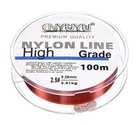PATIKIL 109Yard/328FT Nylon Fishing Line, 8Lb Monofilament String Wire Fluorocarbon Coated for DIY Craft Hanging Decoration, Wine Red