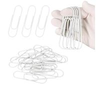 PATIKIL 10cm / 4 Inch Extra Large Paper Clip, 12 Pack Coated Giant Metal Paper Clip Rustproof for Documents DIY Crafts Home Office, White
