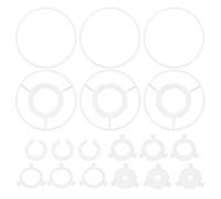 PATIKIL 10cm Lamp Shade Ring Set, 3 Set Lampshade Holder Frame Strong Rings with E27 to E14/E26 Spider Fitter Adapter Lampshade Frame Wire for DIY Drum Shade Table Floor Pendant Lamp