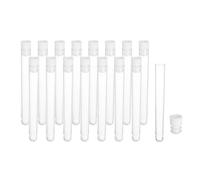 PATIKIL 10cm Length Plastic Sewing Needle Storage Holder, 16 Pcs Portable Embroidery Needle Clear Pin Toothpick Storage Tubes Case for Craft Knitting, White