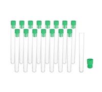 PATIKIL 10cm Length Plastic Sewing Needle Storage Holder, 16 Pcs Portable Embroidery Needle Clear Pin Toothpick Storage Tubes Case for Craft Knitting, Green