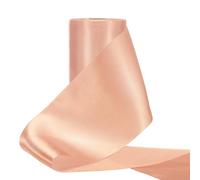 PATIKIL 10cm Wide Satin Ribbon, 20 Meters Solid Color Thick Ribbon for Gift Wrapping Wedding Chair Sash Flower Bouquet Party Decoration Hair Bows Sewing Crafts, Rose Gold