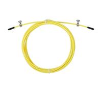 PATIKIL 10Ft Speed Jump Rope Replacement Cable, 2.5mm Professional Skipping Rope Steel Wire Replace for High Speed Jump Ropes, Yellow